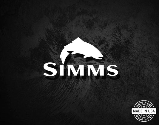 Simms Fishing Decal