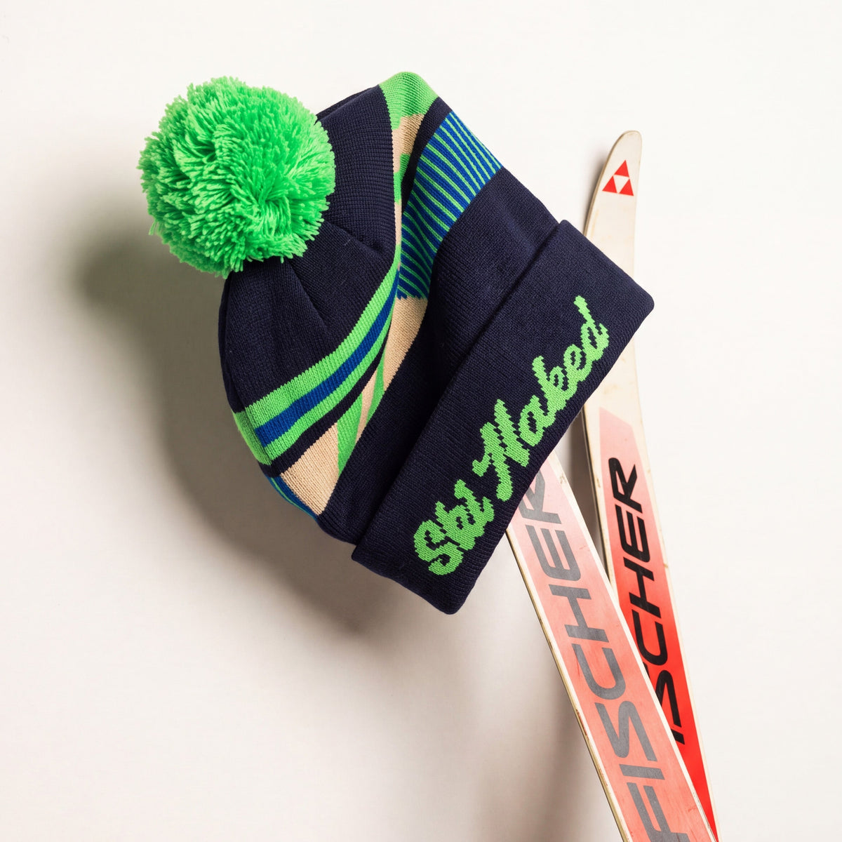 The Ski Naked | Neon Ski Ski Beanie