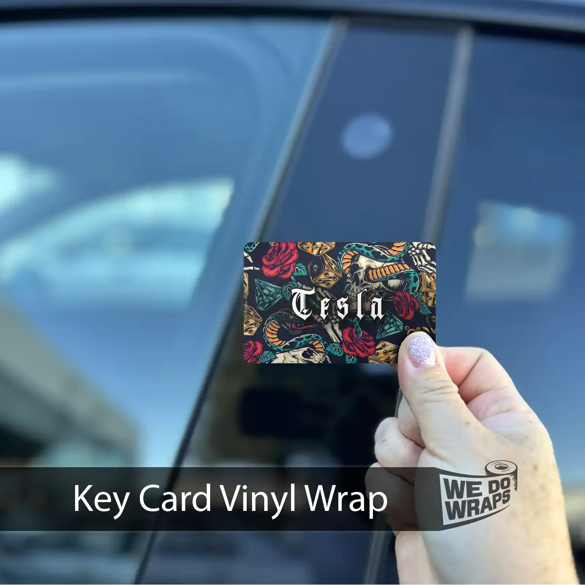 Skull & Roses Tattoo Art | NFC Key Card Wrap