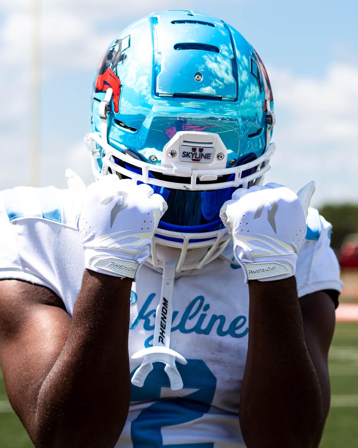 Phenom Elite VPS5 Adult Football Gloves - Team Colors