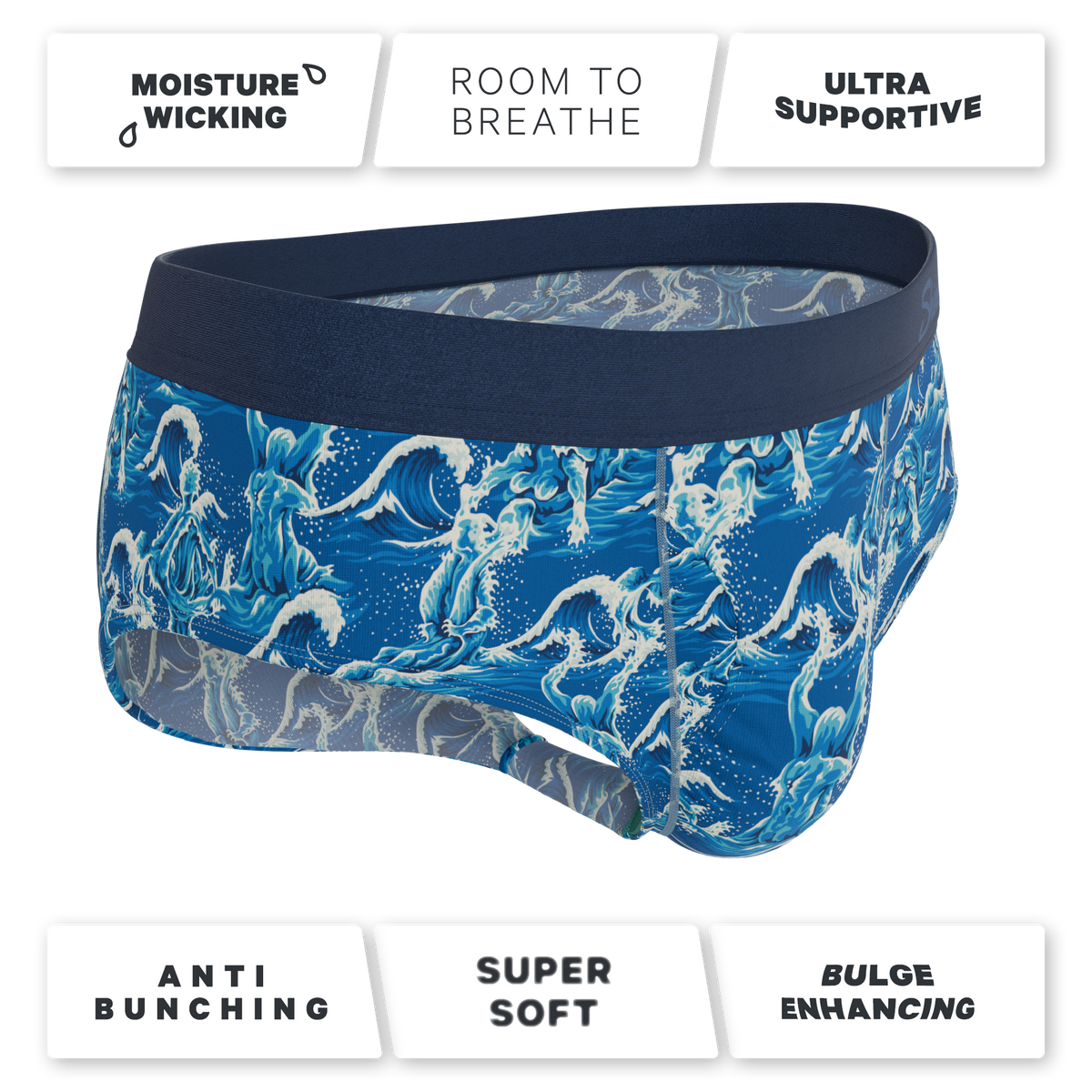 The Slippery When Wet | Naughty Wave Ball Hammock® Pouch Underwear Briefs