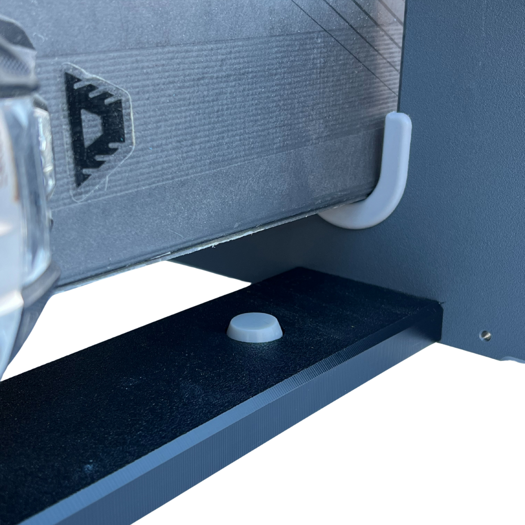 TRAPSKI LowPro 4 L Ski and Snowboard Rack Insert for Rooftop Cargo Box | High Quality Marine Grade HDPE Plastic | Premium Strap Included | 3 Year Warranty | Made in the USA | Veteran Owned Business