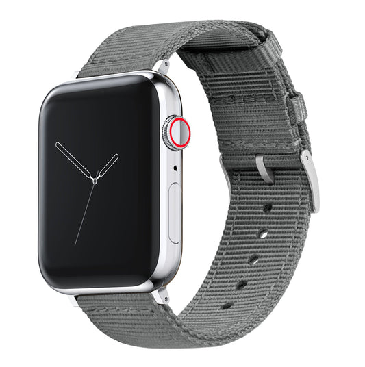 Apple Watch Two Piece NATO® style Smoke Grey Watch Band