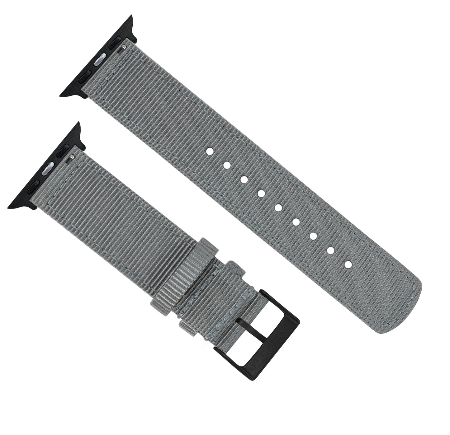 Apple Watch Two Piece NATO® style Smoke Grey Watch Band