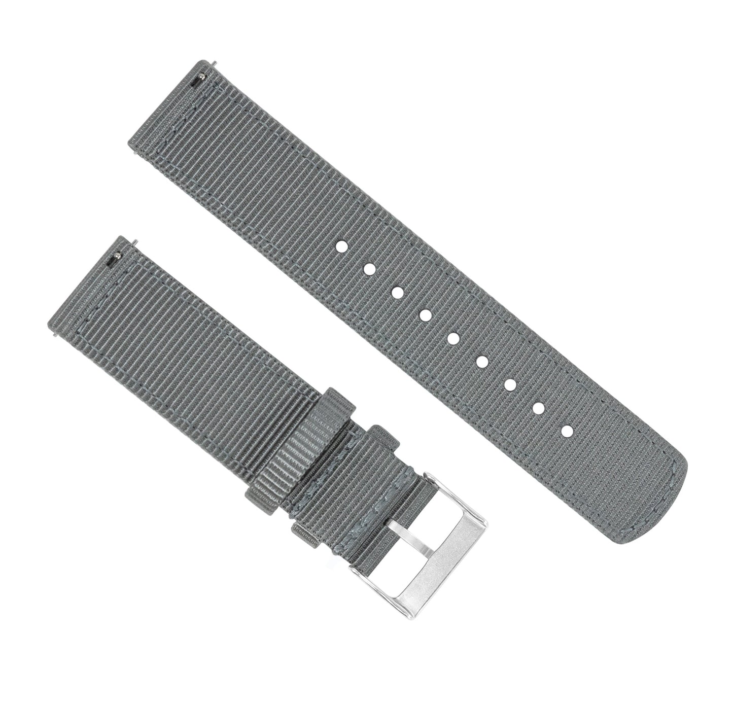 Smoke Grey Two Piece NATO® style Watch Band