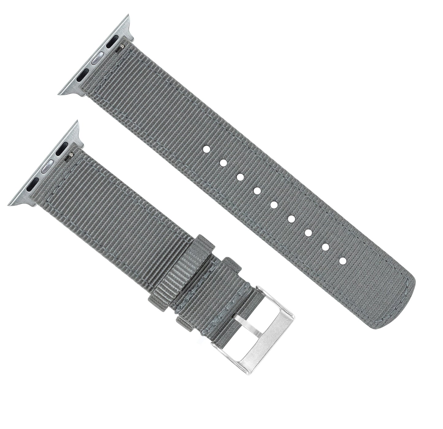 Apple Watch Two Piece NATO® style Smoke Grey Watch Band