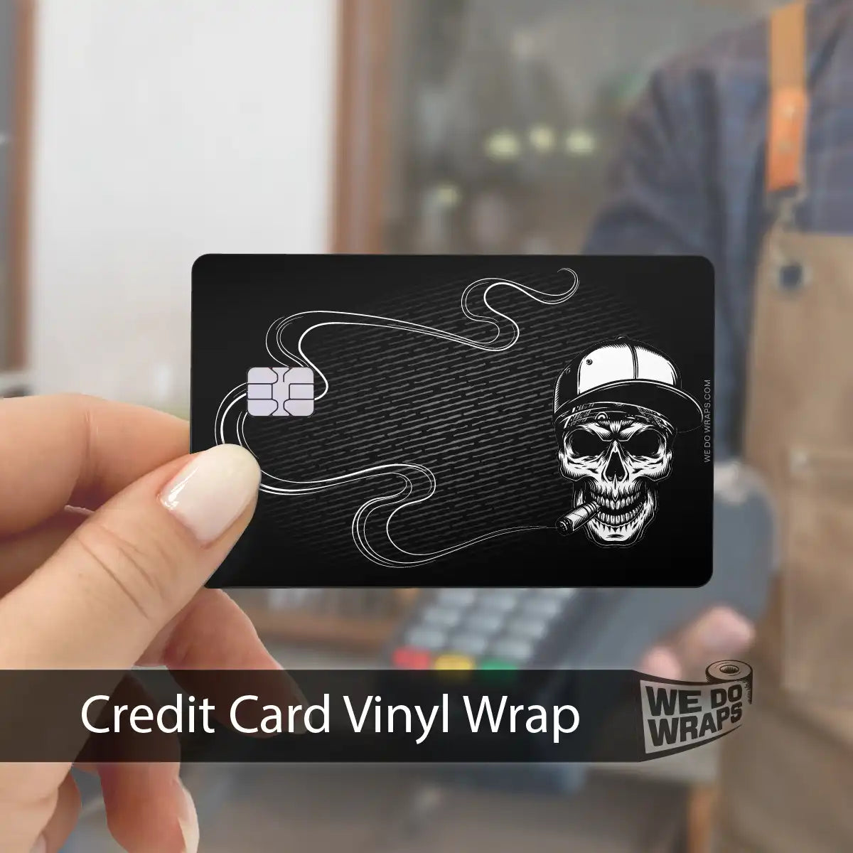 Smoking Skull Art | NFC Key Card Wrap