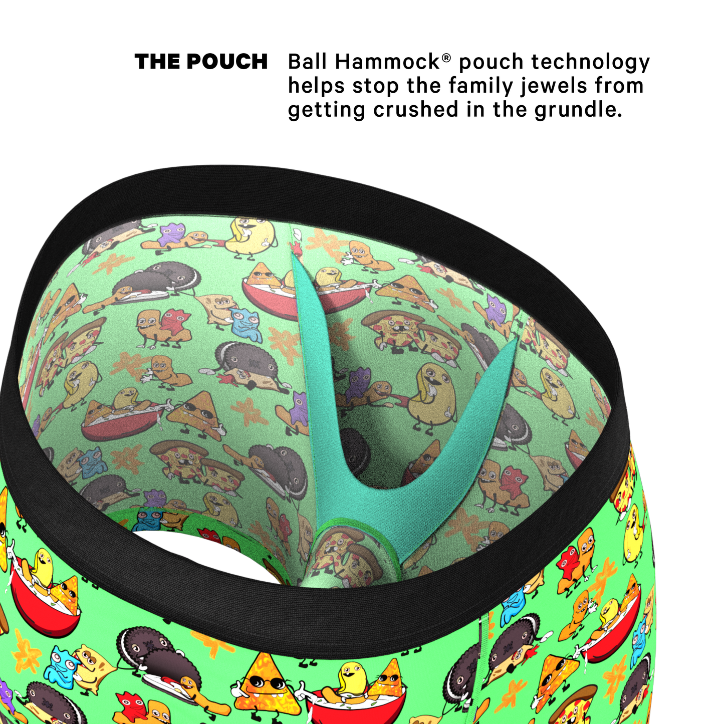 The Snackhanalia | Junk Food Ball Hammock® Pouch Underwear