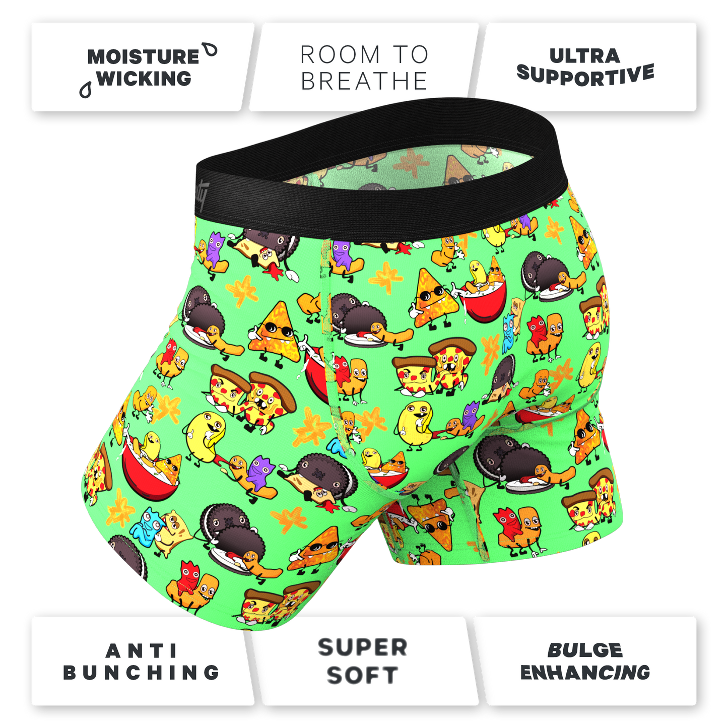 The Snackhanalia | Junk Food Ball Hammock® Pouch Underwear