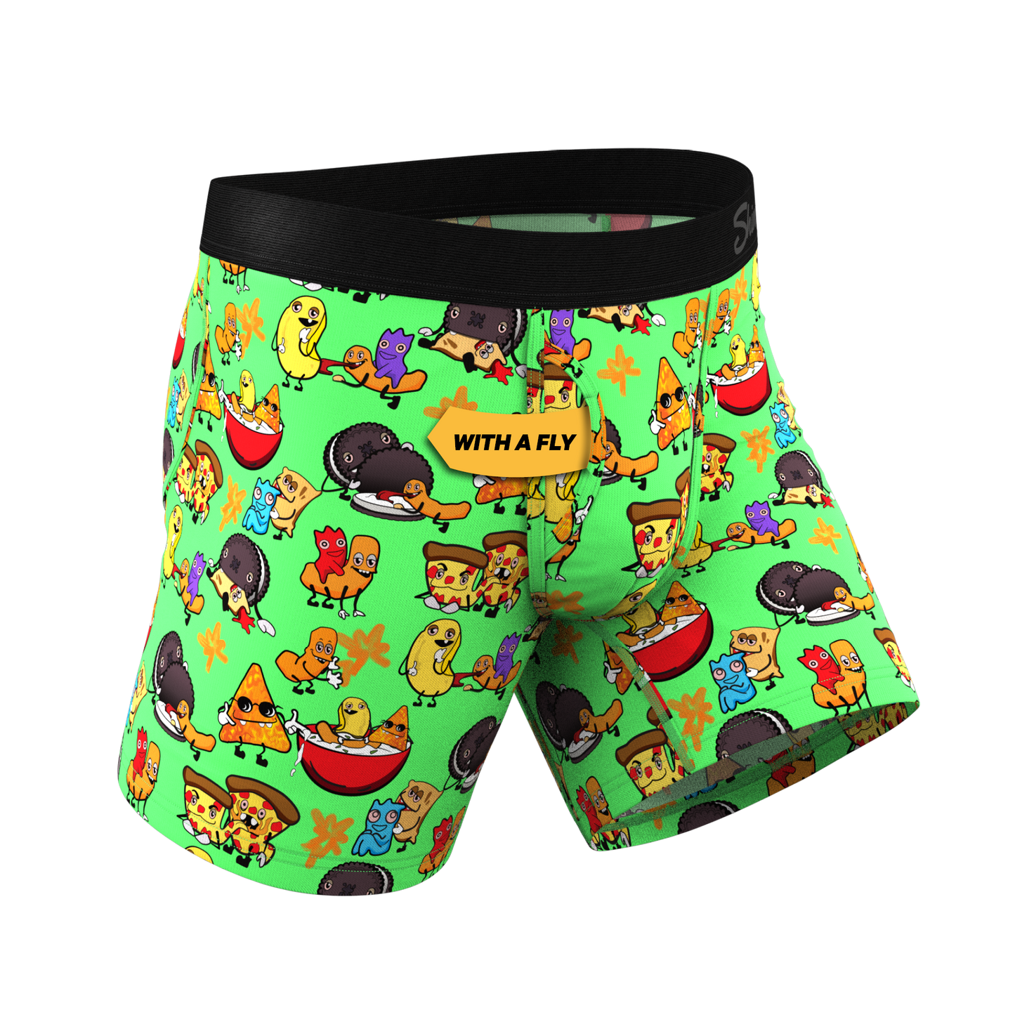 The Snackhanalia | Junk Food Ball Hammock® Pouch Underwear With Fly