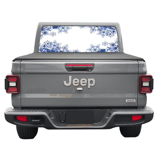 Snowflakes Rear Window Decal