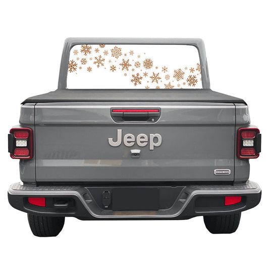Snow Wave Rear Window Decal