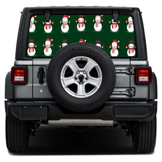 Snowmen Rear Window Decal