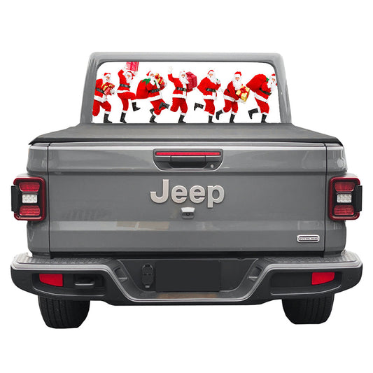 So Many Santas Rear Window Decal