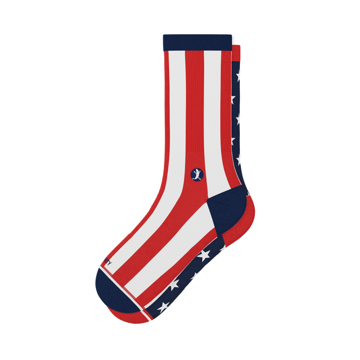 The Socky Balboa | American Flag Heel Hammock™ Crew Socks