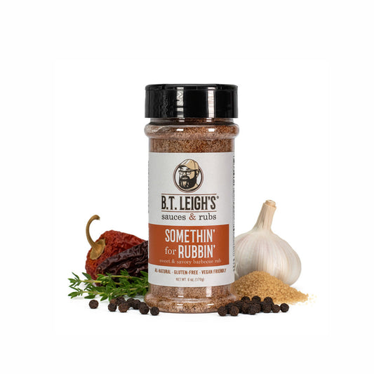 Somethin' For Rubbin' - Sweet & Savory Barbecue Rub - 6 oz Bottle