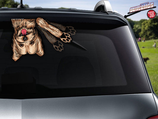 Sophie Mae Yorkie Waving WiperTags