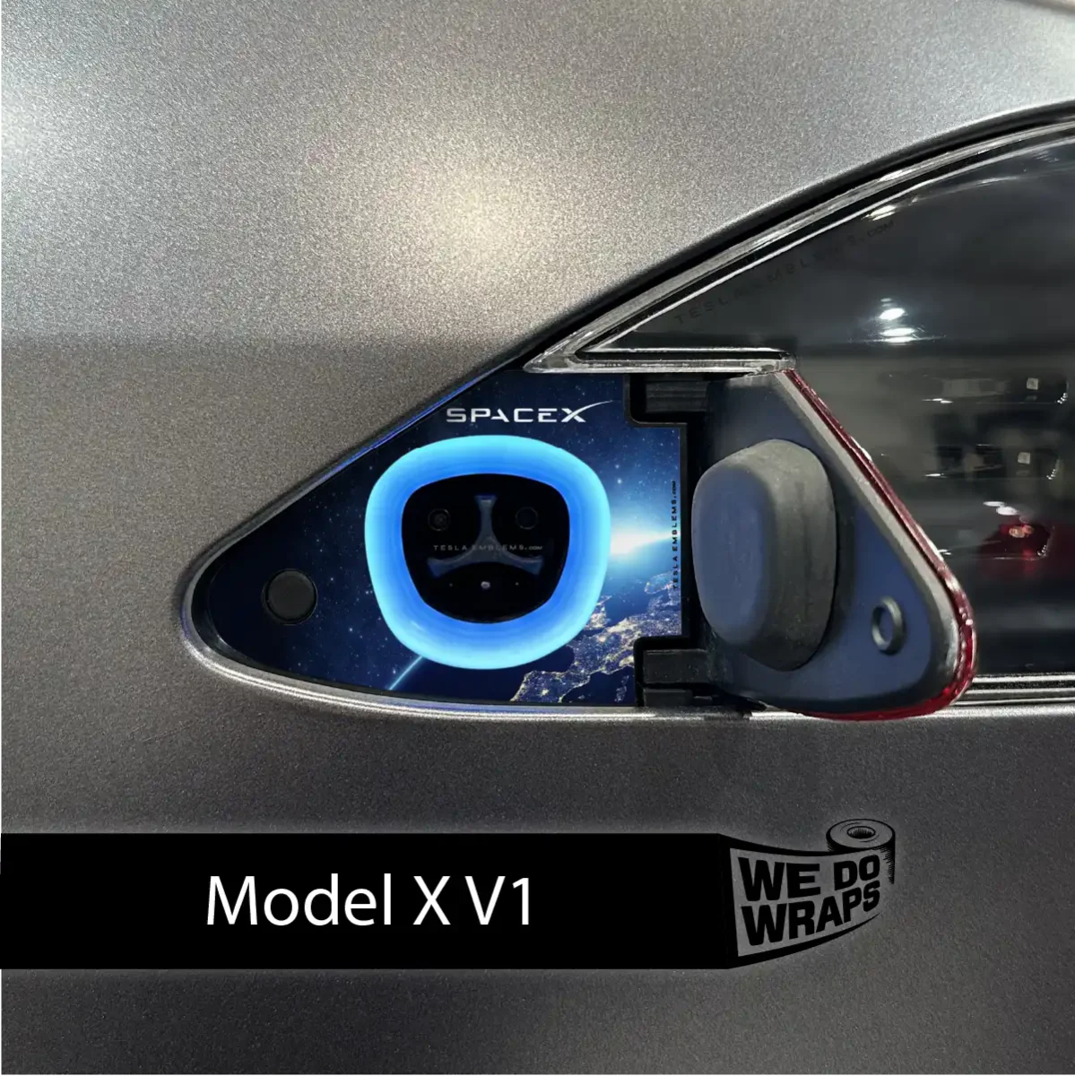 SpaceX Tesla Charge Port Wrap | Model X