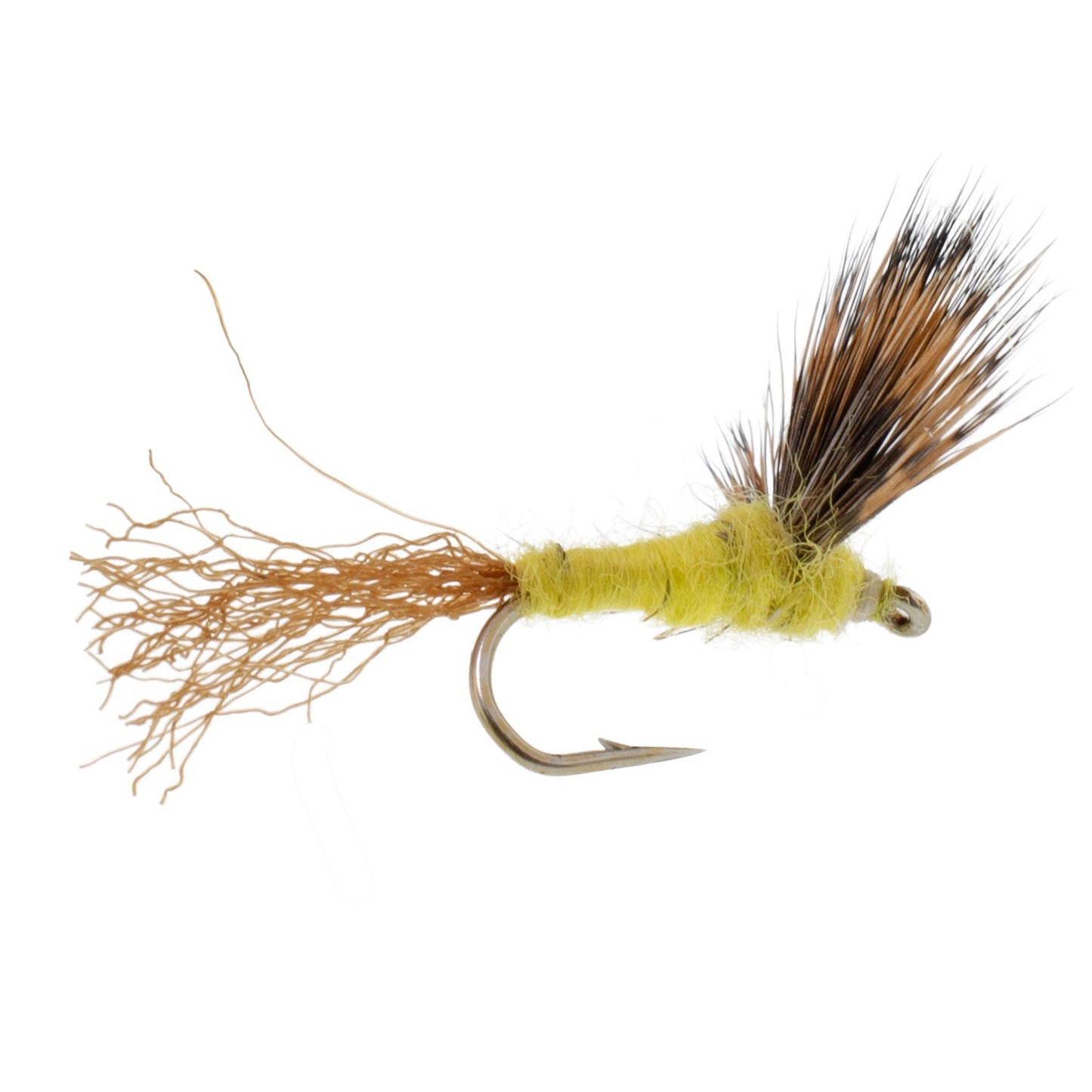Sparkle Dun Pale Morning Dun PMD Yellow Body Mayfly 6 Flies Hook size 18