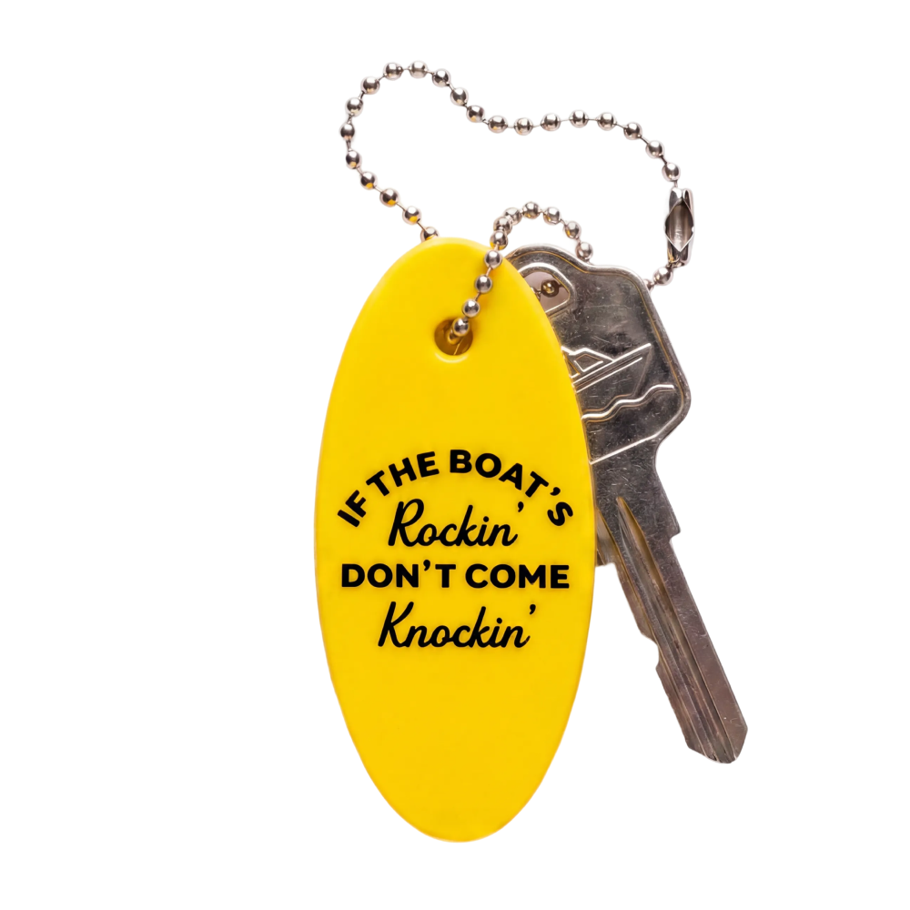 The Big Dock Marina | Yellow Nautical Floatie Keychain