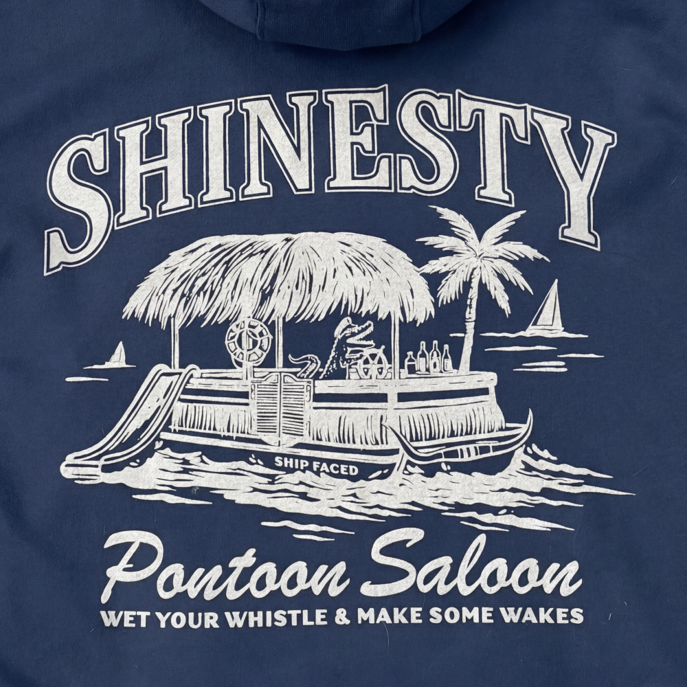 The Pontoon Saloon | Tiki Pontoon Sexy Terry™ Men’s Lounge Hoodie