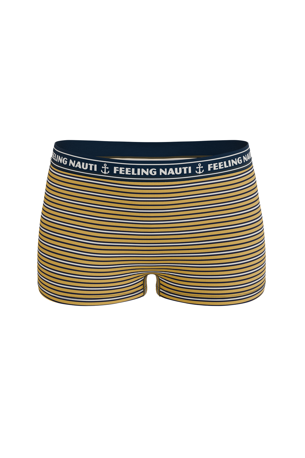 The Regatta | Navy and Yellow Terry Modal Boyshort