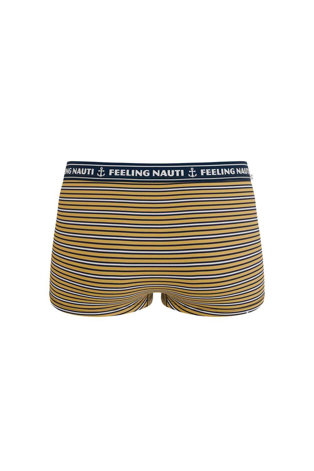 The Regatta | Navy and Yellow Terry Modal Boyshort