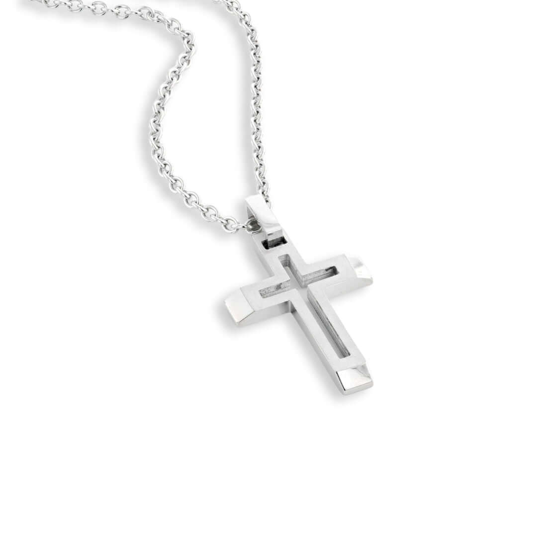 Cut Out Cross Necklace