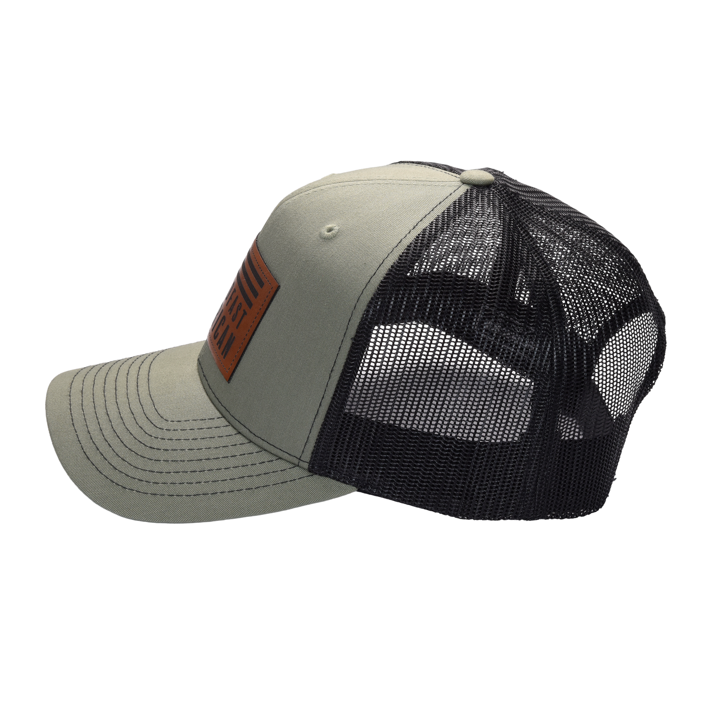 Steadfast American Richardson 112 Cap – Genuine Leather Patch Trucker Hat