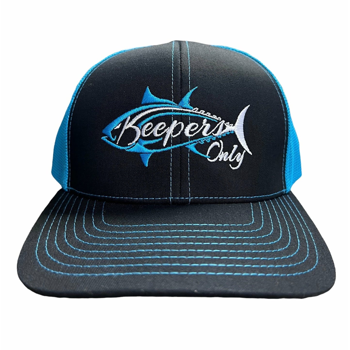 Stealth Trucker Snapback - Black/Neon Blue