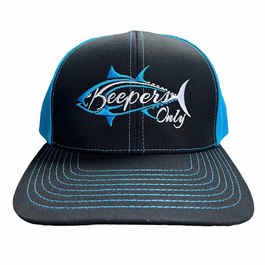 Stealth Trucker Snapback - Black/Neon Blue