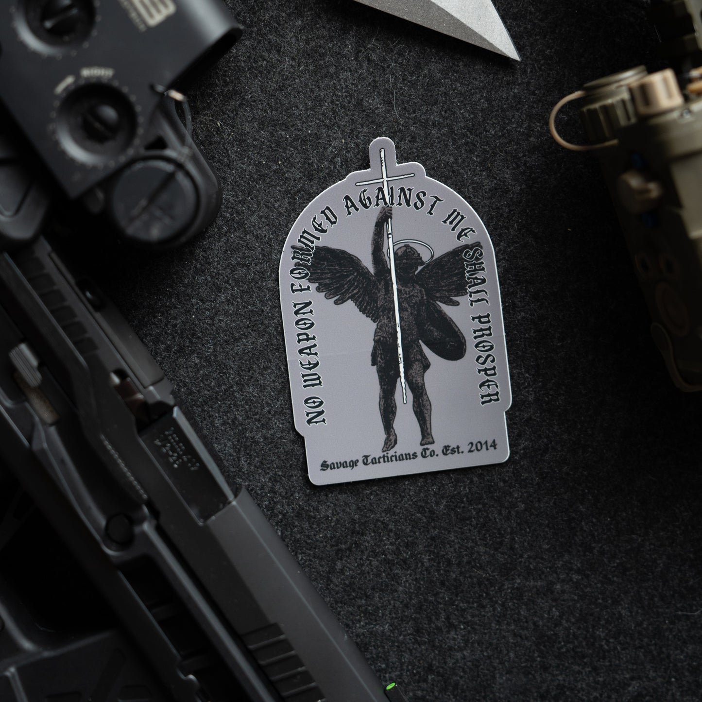 No Weapon Sticker