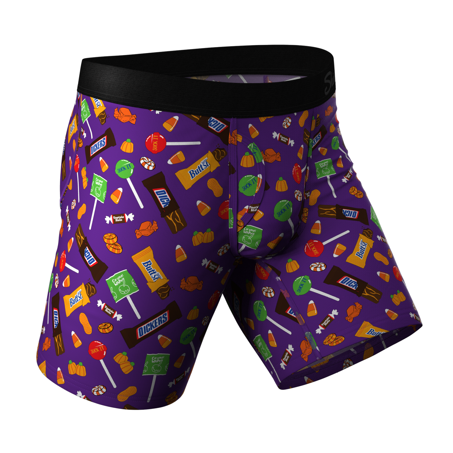 The Red & Black Lumberjack | Buffalo Check Long Leg Ball Hammock® Pouch Underwear With Fly