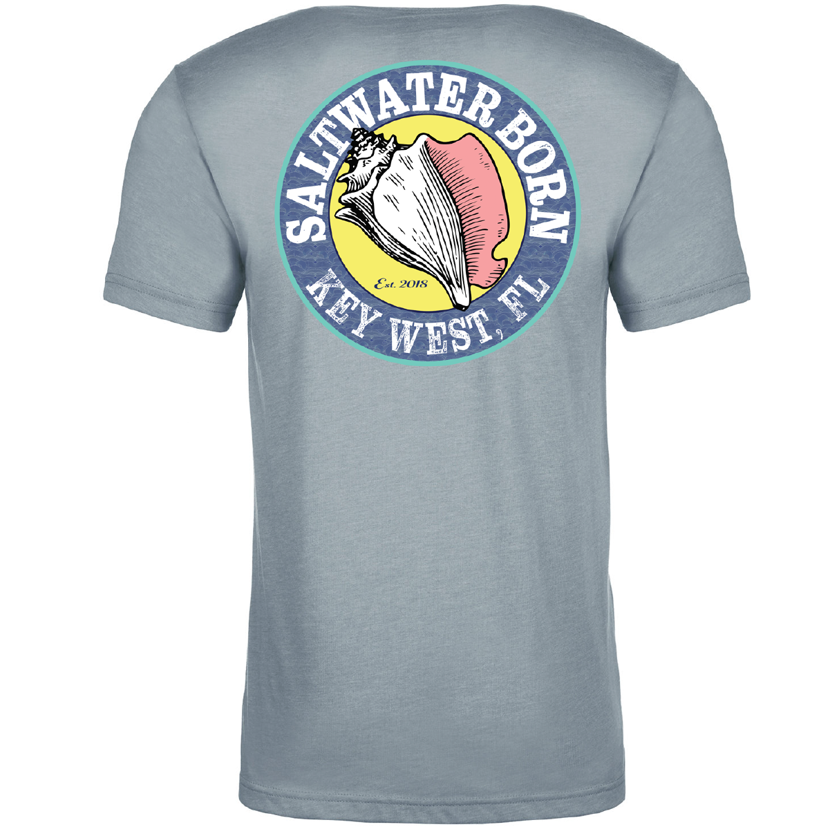 Key West, FL Orange and Blue Soft Tee