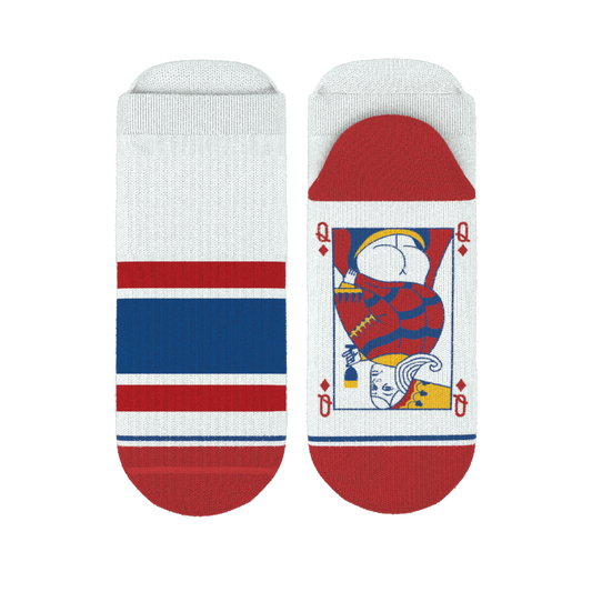 The Strip Poker | Playing Card Heel Hammock™ Ankle Socks