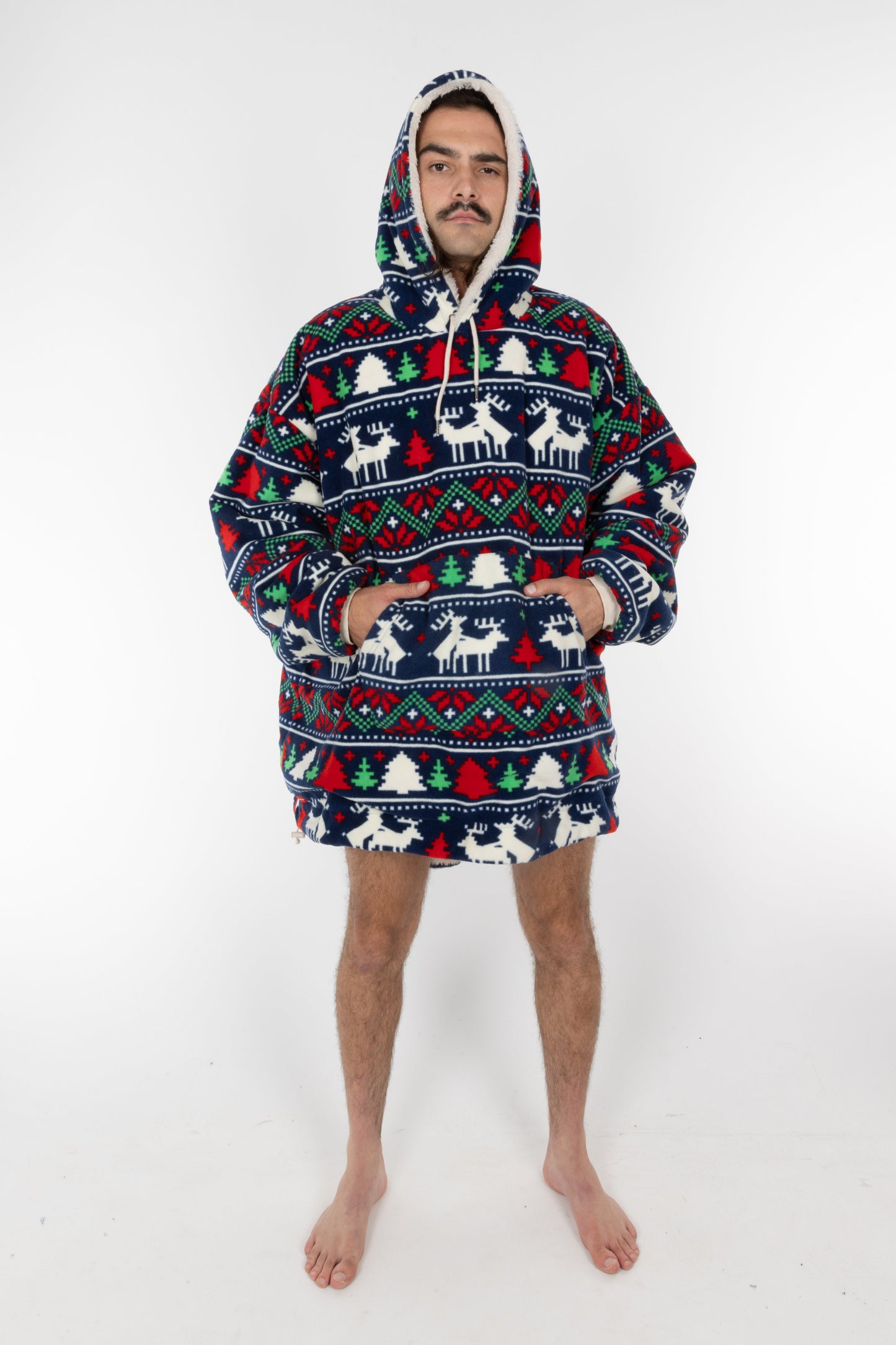 The Caribou Lous | Reversible Christmas Fur Hoodie