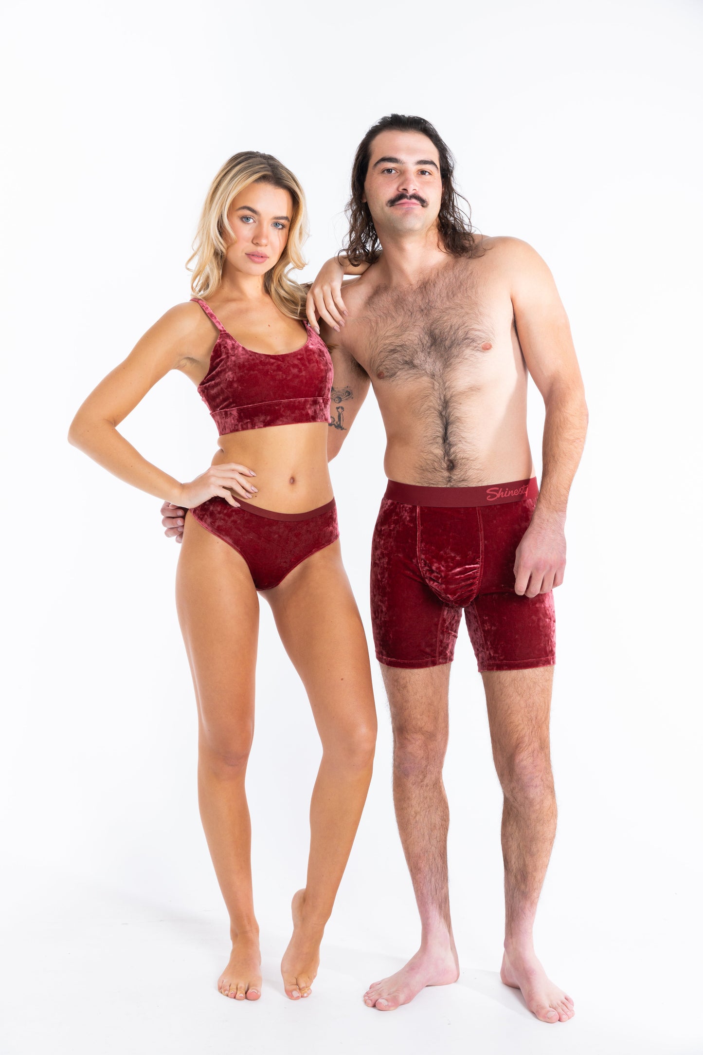 The Serenade | Red Velvet Ball Hammock Pouch® Boxer