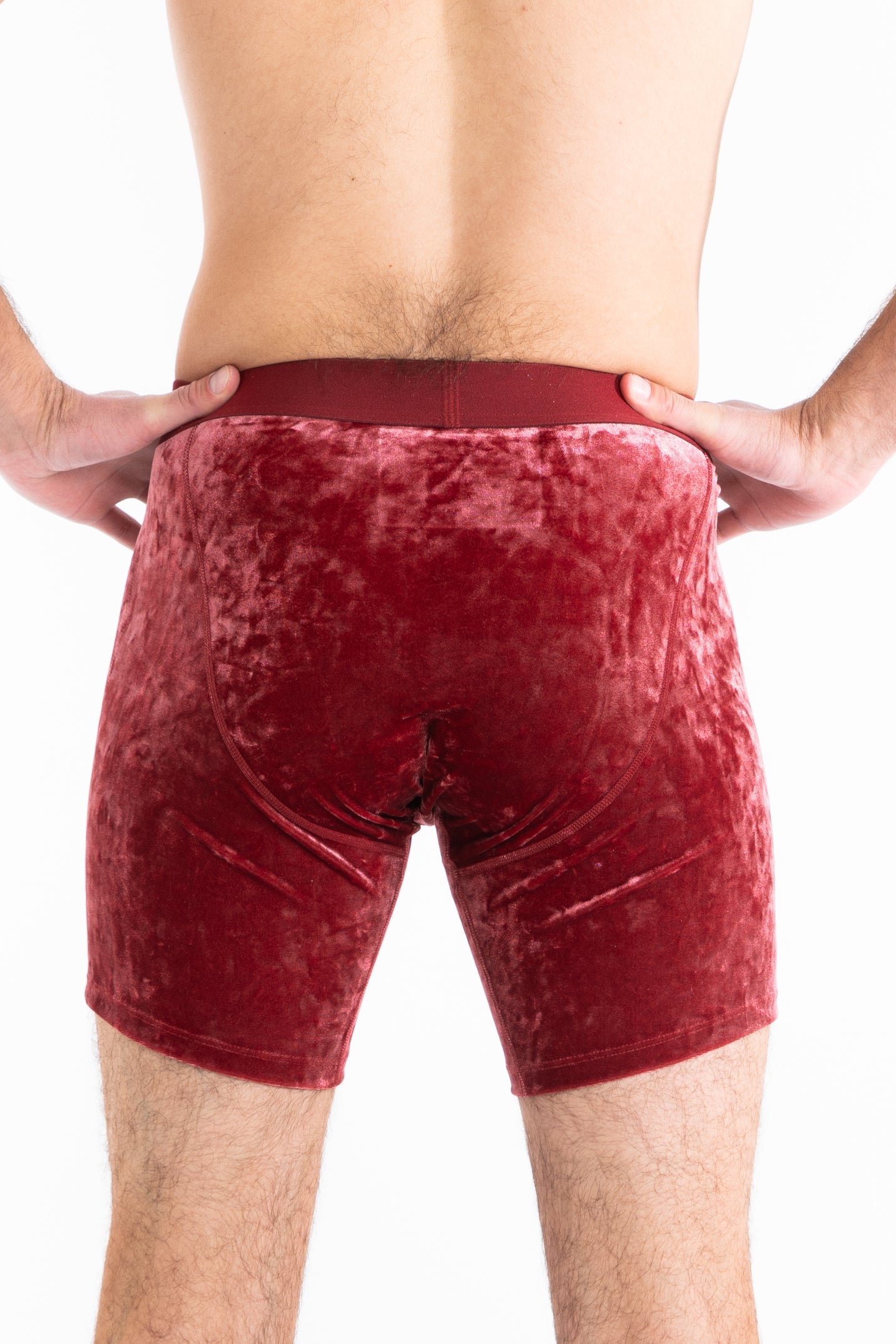 The Serenade | Red Velvet Ball Hammock Pouch® Boxer