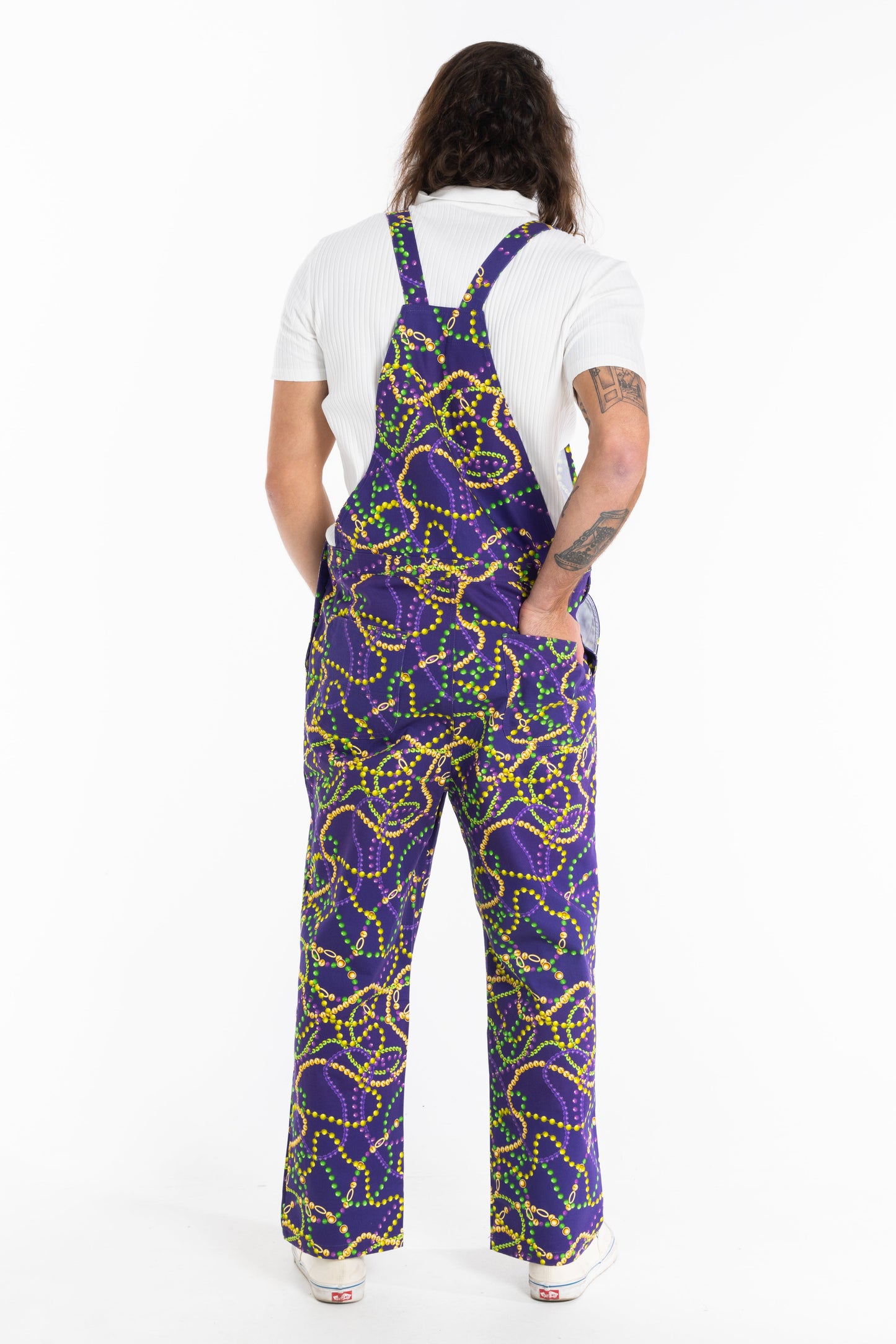The Carnival Krewe | Mardi Gras Beads Men's Overalls