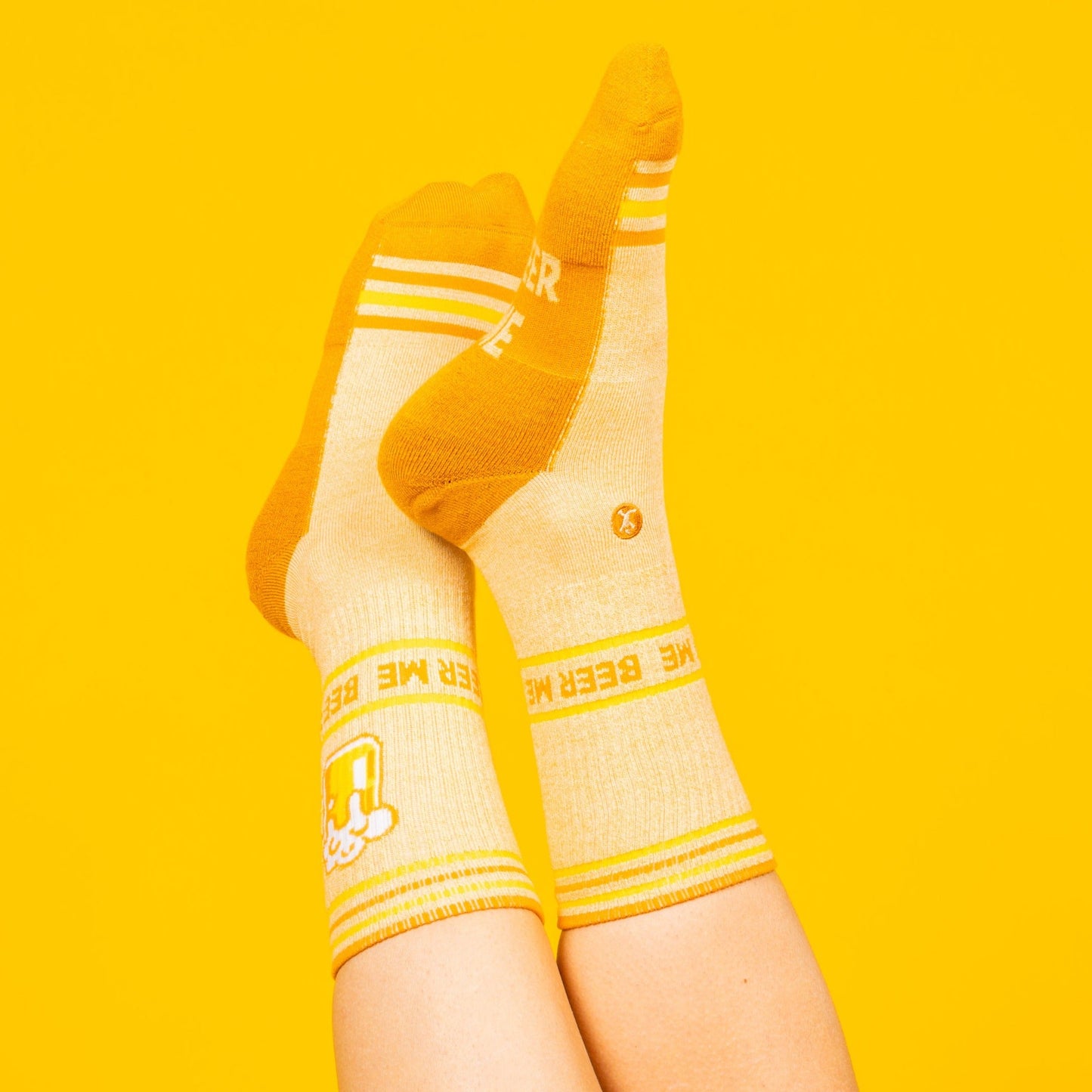 The Barley Pop | Beer Heel Hammock™ Crew Socks