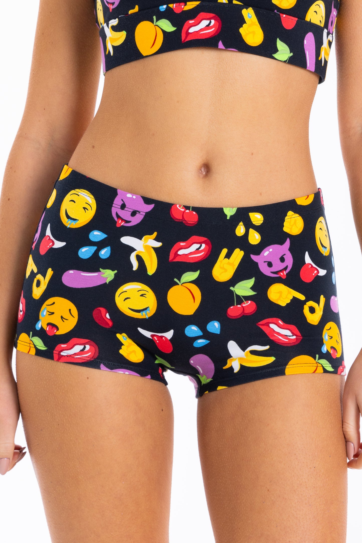 The Flirt | Emoji Modal Boyshort Underwear
