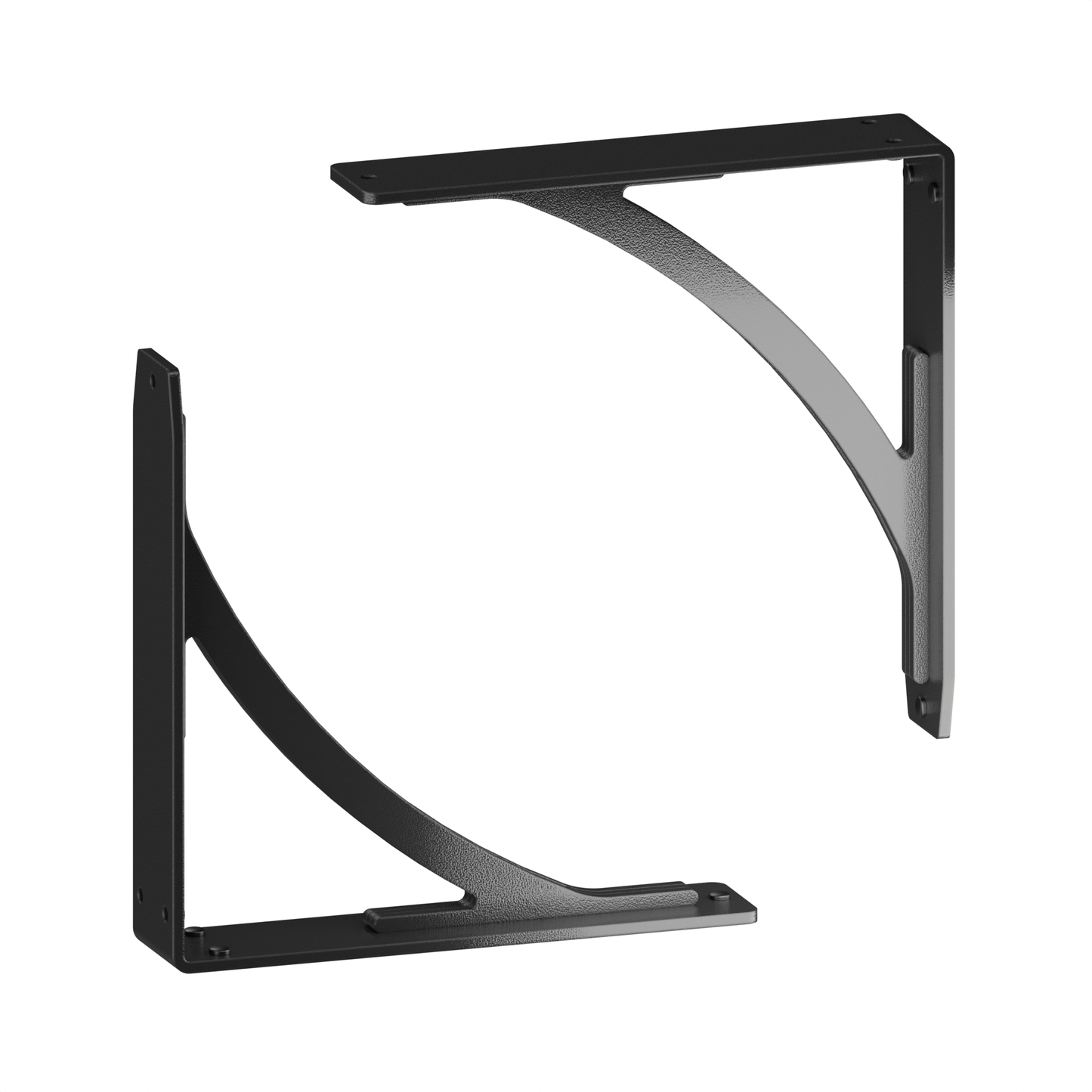 Sullivan Heavy Duty Steel Brackets for Shelving - Black