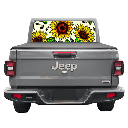 Sunflowers Rear Window Decal