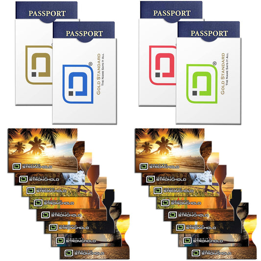 RFID Blocking Credit Card and Passport Sleeves - Sunset 20 Pack