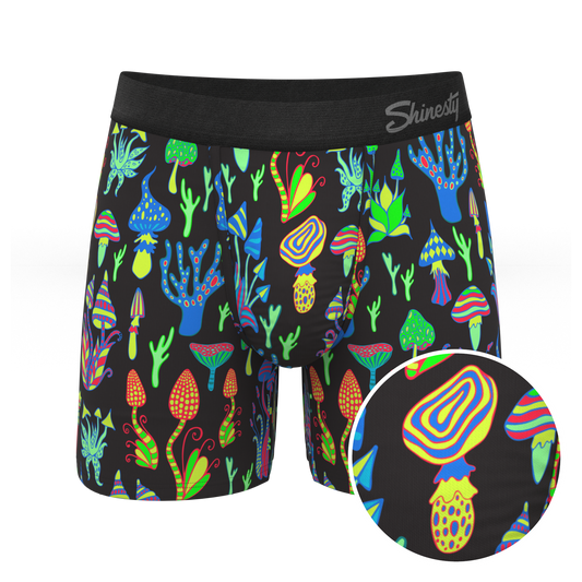 The Super Shroom | Neon Mushrooms Ball Hammock® Pouch Underwear