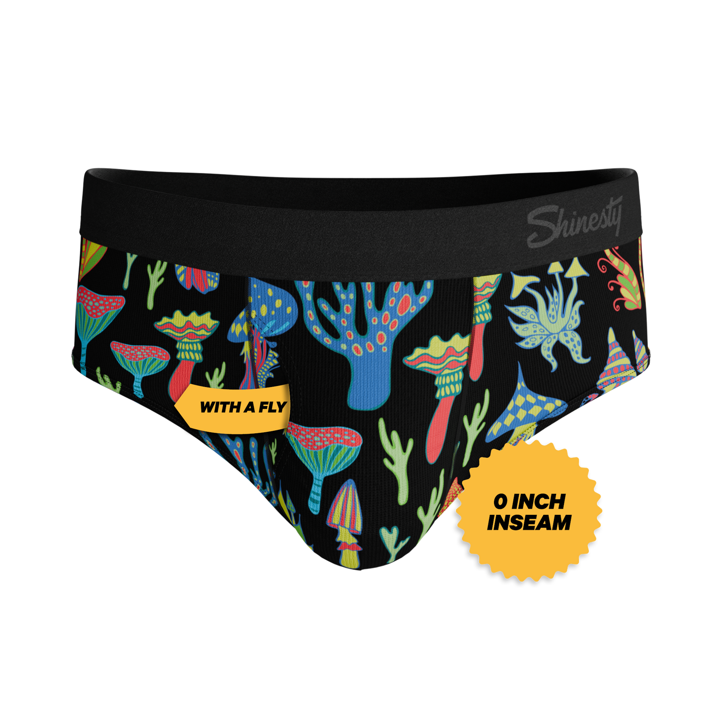 The Super Shroom | Neon Mushrooms Ball Hammock® Pouch Underwear Briefs