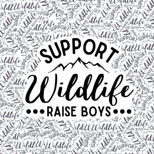 Support Wildlife Raise Boys Sticker