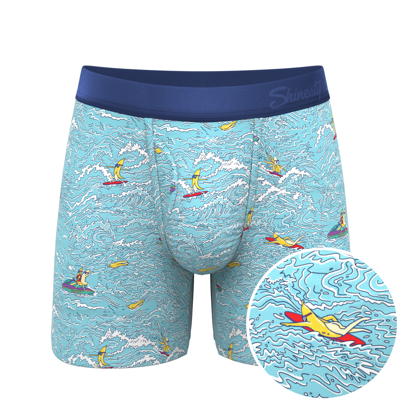 The Surfin' Turf | Shinesty Surfer Ball Hammock® Pouch Underwear With Fly