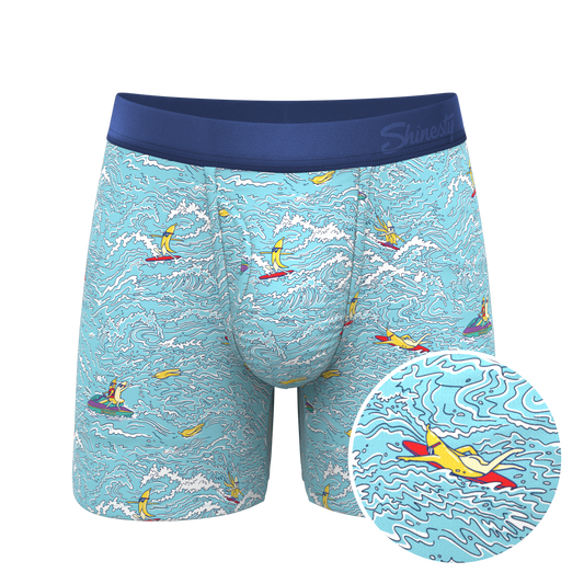 The Surfin' Turf | Shinesty Surfer Ball Hammock® Pouch Underwear With Fly