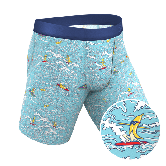 The Surfin' Turf | Shinesty Surfer Long Leg Ball Hammock® Pouch Underwear With Fly